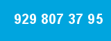 929 807 37 95 929 807 37 95